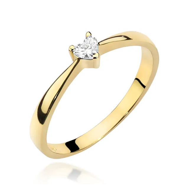 Gold Diamant Ring EY-45 0.10ct | ergold