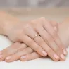 Złoty Pierścionek 585 Brylanty 0,15ct