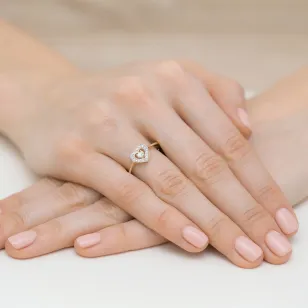 Gold Diamant Ring EY-45 0.10ct | ergold