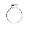 Złoty Pierścionek 585 Białe Złoto Brylanty 0,13ct