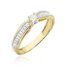 Złoty Pierścionek 585 Diamenty Brylant 0,17ct