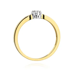 Gold Diamant Ring EY-45 0.10ct | ergold