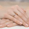 Pierścionek zaręczynowy z diamentem 0,15ct