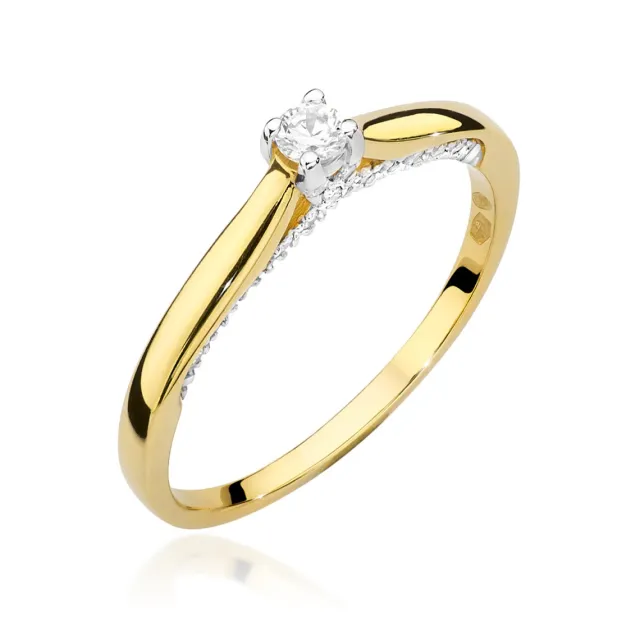 Gold Diamant Ring EY-45 0.10ct | ergold