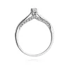 Złoty pierścionek 585 diamenty 0,23ct certyfikat