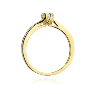Gold Diamant Ring EY-45 0.10ct | ergold