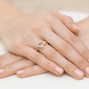 Gold Diamant Ring EY-45 0.10ct | ergold
