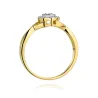 Pierścionek 585 brylant diamenty 0,13ct