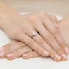 Pierścionek 585 brylant diamenty 0,13ct