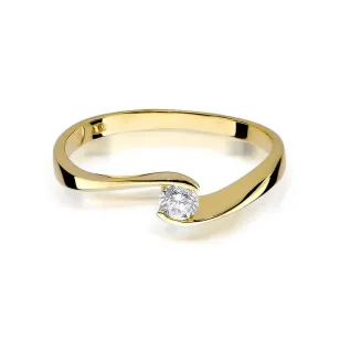 Złoty pierścionek z diamentem EY-160 0,13ct
