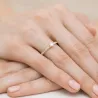 Pierścionek zaręczynowy diament 0,37ct certyfikat