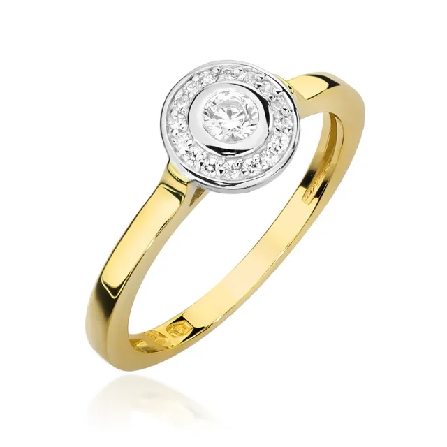 Gold Diamant Ring EY-45 0.10ct | ergold