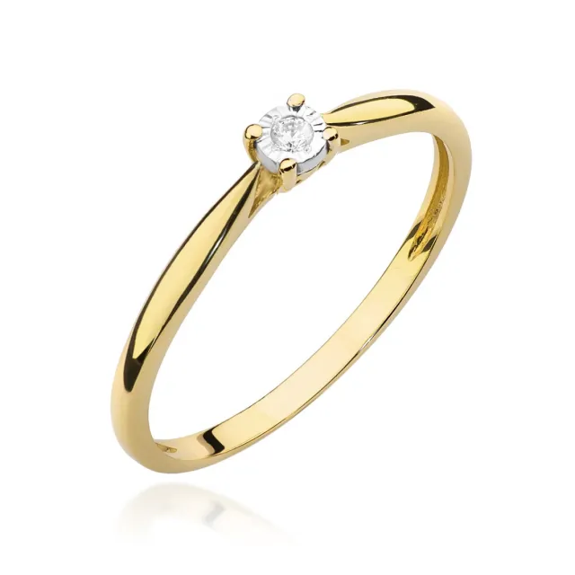 Gold Diamant Ring EY-45 0.10ct | ergold