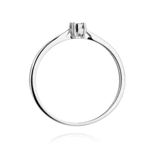 Pierścionek diament białe złoto 0,01ct