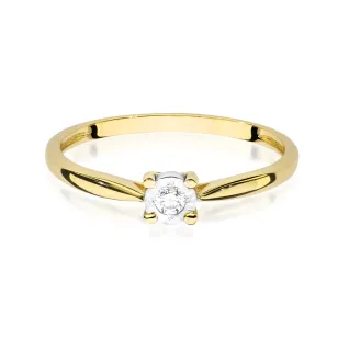 Gold Diamant Ring EY-45 0.10ct | ergold
