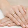 Pierścionek diament złoty 0,08ct