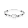 Pierścionek brylant białe złoto 0,08ct