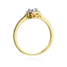 Złoty Pierścionek 585 Brylant Diamenty 0,21ct Certyfikat