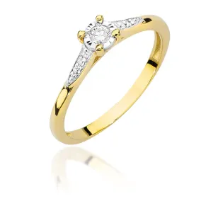 Gold Diamant Ring EY-45 0.10ct | ergold