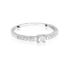 Pierścionek 585 białe złoto Brylanty 0,07ct