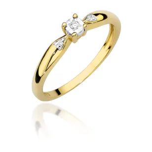 Gold Diamant Ring EY-45 0.10ct | ergold