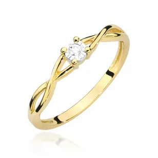 Gold Diamant Ring EY-45 0.10ct | ergold