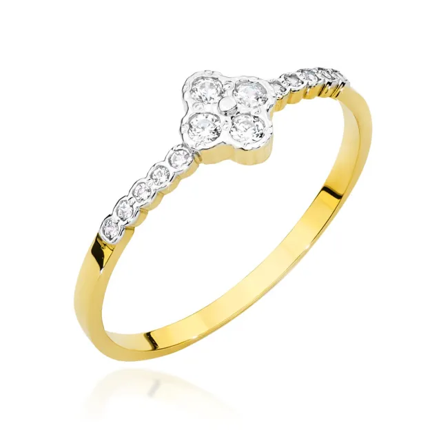 Gold Diamant Ring EY-45 0.10ct | ergold