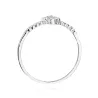 Złoty Pierścionek 585 Białe Złoto Diamenty 0,13ct