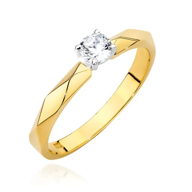 Gold Diamant Ring EY-45 0.10ct | ergold