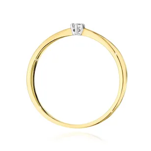 Gold Diamant Ring EY-45 0.10ct | ergold