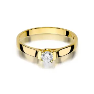 Złoty pierścionek z diamentem EY-381 0,18ct