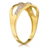 Złoty pierścionek 585 szeroki fale