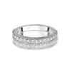 Pierścionek obrączka z diamentami 0,24ct białe złoto