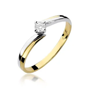 Złoty pierścionek z diamentem EY-231 0,10ct