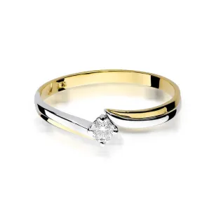 Złoty pierścionek z diamentem EY-231 0,10ct