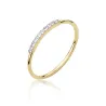 Złoty pierścionek 585 z diamentami 0,05ct