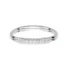 Pierścionek złoty 585 białe złoto diamenty 0,05ct
