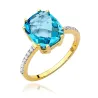 Topaz pierścionek złoty 3,00ct