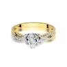 Złoty pierścionek z diamentem EY-420 0,12ct