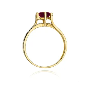Gold Diamant Ring EY-45 0.10ct | ergold