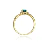 Pierścionek topaz London blue 585 certyfikat