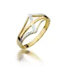 Złoty Pierścionek 585 z diamentem brylant 0,03ct