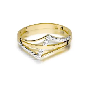 Złoty pierścionek z diamentem EY-114 0,03ct