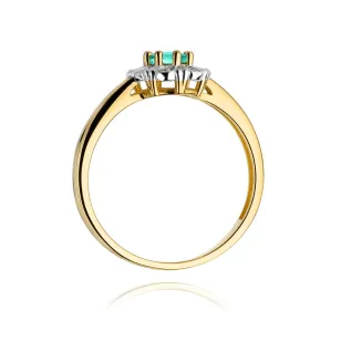 Gold Diamant Ring EY-45 0.10ct | ergold