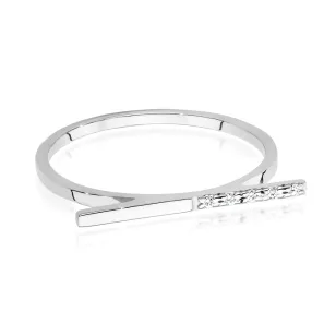 Złoty Pierścionek 585 Białe Złoto Diamenty 0,025ct