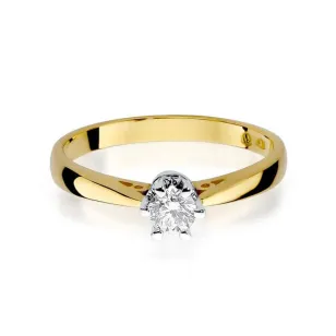 Złoty Pierścionek 585 z diamentem brylant 0,30ct