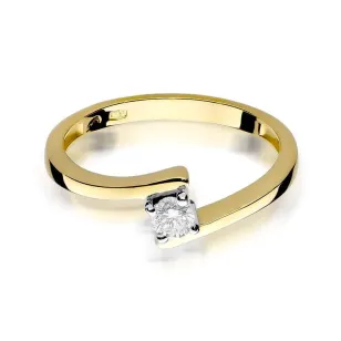 Złoty pierścionek z diamentem EY-260 0,15ct