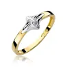 Złoty Pierścionek 585 z diamentem brylant 0,05ct