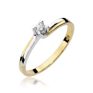 Złoty pierścionek z diamentem EY-93 0,08ct