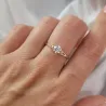 Gold Ring Zirconie Nur ein Smaragd | ergold